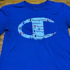 Champion Royal Blue Tee with Logo